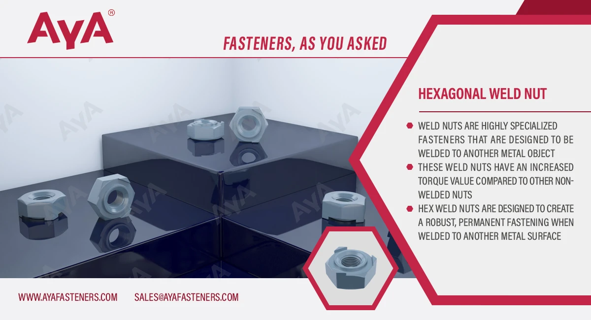 Hexagonal Weld Nut advantage